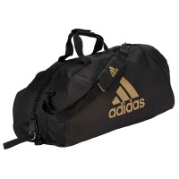 Сумка спортивная Adidas "Martial arts" Nylon, adiACC052 Черная с бронзовым (M)