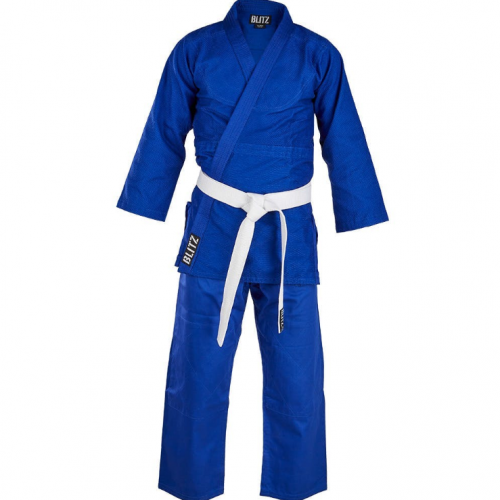 Кимоно для Дзюдо детское BlitzSport Student Judo Suit - 350g Синеее (170)