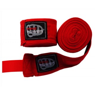 Бинты боксерские FirePower FPHW4 Cotton 4,5м Красные
