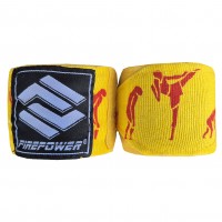 Бинты боксерские эластичные Firepower FPHW7 4м Fighter Yelow