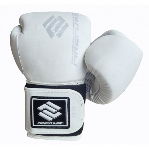 Боксерские перчатки FirePower FPBG2N (10oz) Белые Матовые Боксерские перчатки FirePower FPBG2N (10oz) Белые Матовые