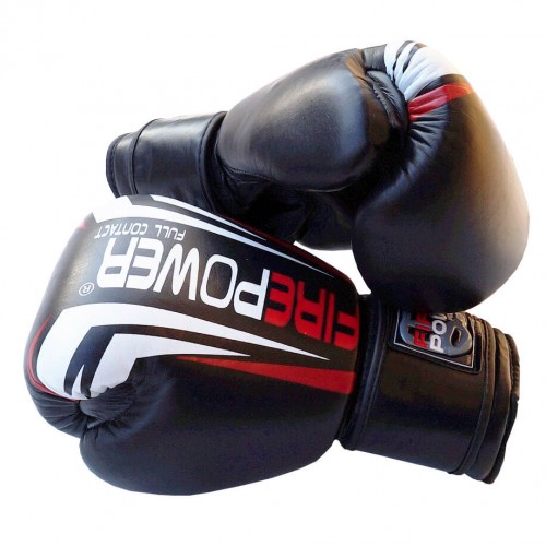 Боксерские перчатки FirePower FPBG12 (12oz) Черные