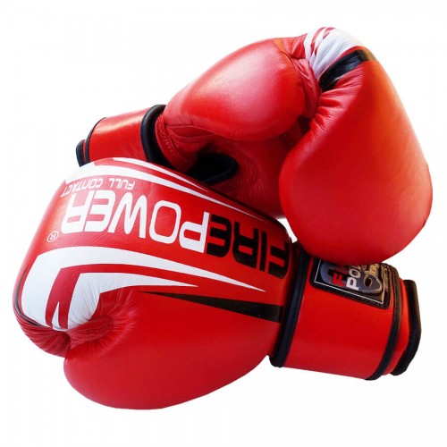 Боксерские перчатки FirePower FPBG12 (14oz) Красные