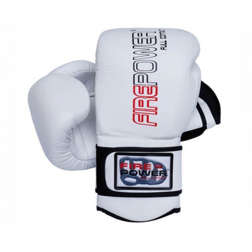 Боксерские перчатки FirePower FPBG4 (16oz) Белые
