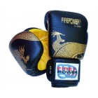 Боксерские перчатки FirePower FPBG8 (12oz) Черные с желтым