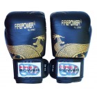 Боксерские перчатки FirePower FPBG8 (10oz) Черные с желтым
