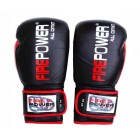 Боксерские перчатки FirePower FPBG9 (12oz) Черные с красным
