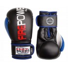 Боксерские перчатки FirePower FPBGA9 (10oz) Черные с синим