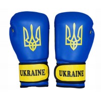 Боксерские перчатки FirePower Ukraine DX (10oz) Синие