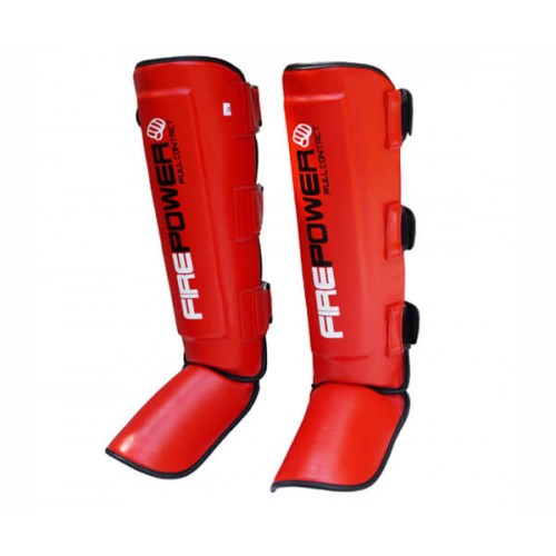 Защита голени и стопы (Щитки) FirePower FPSG5 (XL) Красная