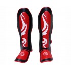 Защита голени и стопы (Щитки) FirePower FPSGA6 (XL) Черные с красным