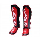 Защита голени и стопы (Щитки) FirePower FPSGA6 (S) Черные с красным