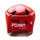 Боксерский шлем FirePower FPHG2 (L) Красный