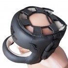 Боксерский шлем с бампером FirePower FPHGA7 (L) Черный матовый
