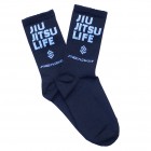 Носки спортивные компрессионные (высокая резинка 20 см) подарочные Firepower Jiu Jitsu life (L) Лот 3 пары