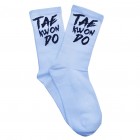 Носки спортивные компрессионные (высокая резинка 20 см) подарочные Firepower TaekwonDo (M) Белые Лот 3 пары