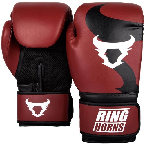 Боксерские перчатки Ringhorns Charger Красные с черным (12 oz)