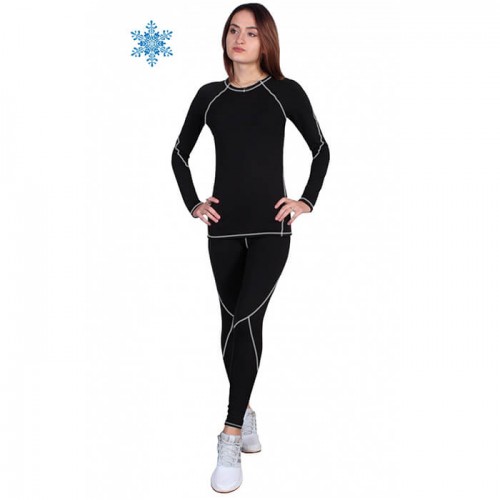 Термобелье  женское FirePower Sport Polarflis-Stretch (S)  Черное с белым