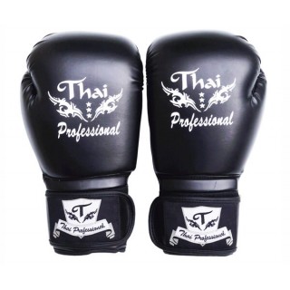Боксерские перчатки Thai Professional BG3 (8oz) Черные