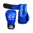 Боксерские перчатки Thai Professional BG3 (12oz) Синие