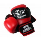 Боксерские перчатки Thai Professional BG7 (10oz) Черные с красным