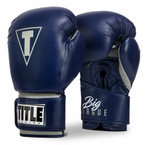 Боксерские перчатки TITLE Big-League XXL Trening Gloves (20oz) Темно-синие