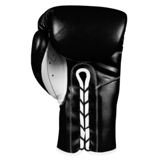 Боксерские перчатки TITLE Boxeo Mexican Leather Lace Training Gloves Tres (14oz) Черные