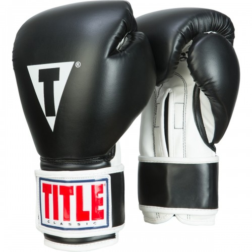 Боксерские перчатки TITLE Pro Style Training (8oz) Черные