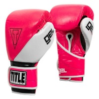 Боксерские перчатки TITLE GEL E-Series Training Gloves (12oz) Розовые