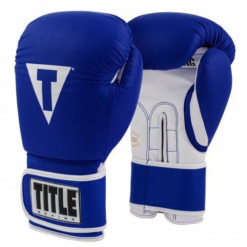 Боксерские перчатки TITLE Boxing Limited PRO STYLE Training 3.0 (12oz) Сині