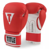 Боксерские перчатки TITLE Boxing Limited PRO STYLE Leather Training 3.0 (14oz) Красные