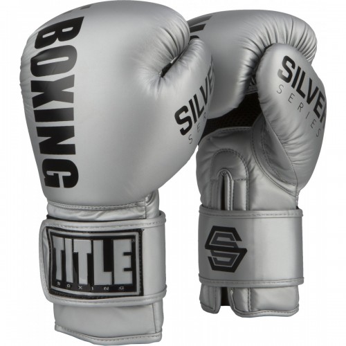 Боксерские перчатки TITLE Boxing Silver Series Select Training (18oz) Серые