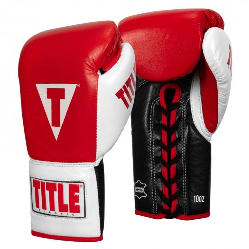 Боксерские перчатки TITLE CClassic Pro Fight (10oz) Красные