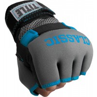 Бинт-перчатки Гелевые TITLE Classic Gel-X Wraps (L) Серые с голубым