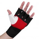 Бинт-перчатки Гелевые TITLE Boxing Assault Wraps (M) Черные с красным