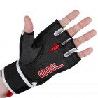 Бинт-перчатки Гелевые TITLE Boxing Rage Fist Wraps (M) Черные с красным