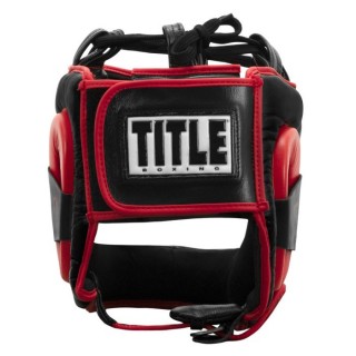 Боксерский шлем с бампером TITLE Boxing Face Saver (L) Черный