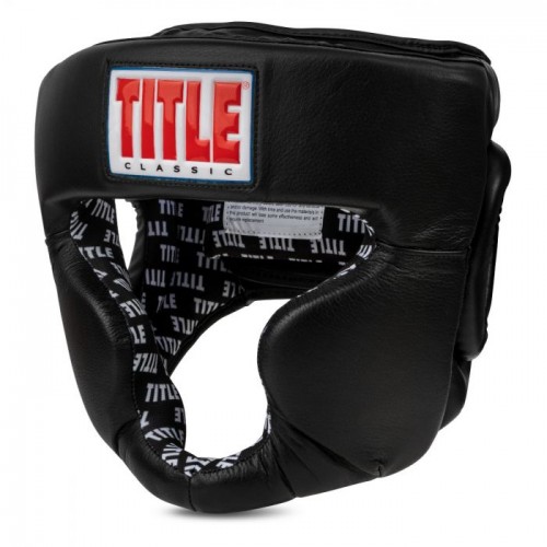 Боксерский шлем TITLE Classic Coverace 2.0 (L/XL) Черный