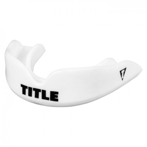 Капа TITLE Boxing Super Shield X2 Белая (Для детей)