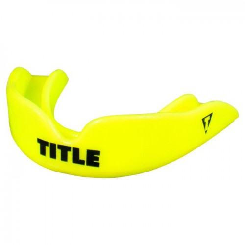 Капа TITLE Boxing Super Shield X2 Желтая (Для детей)
