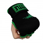 Бинт-перчатки TITLE Boxing Attack Nitro Speed Wraps Черные с зеленым (S)