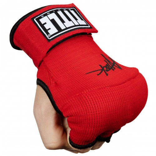 Бинт-перчатки TITLE Boxing Attack Nitro Speed Wraps Красные (L)