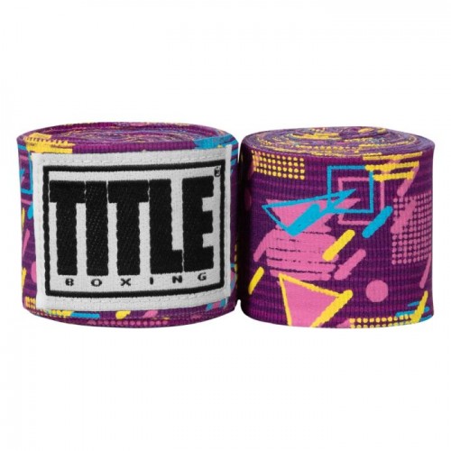 Бинты боксерские эластичные TITLE Boxing Print Mexican Retro 4.5м