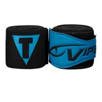 Бинты боксерские эластичные TITLE VIPER Coil 4,5м Черные с Синим