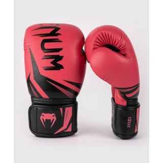 Боксерские перчатки Venum Original Challenger 3.0 (16oz) Черные з рожевим